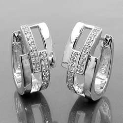 Hoop Earrings Zirconias Silver 925