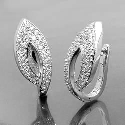 Hoop Earrings Zirconias Silver 925
