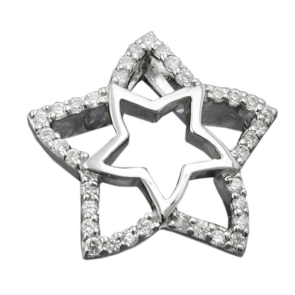 Pendant Star Zirconias Silver 925
