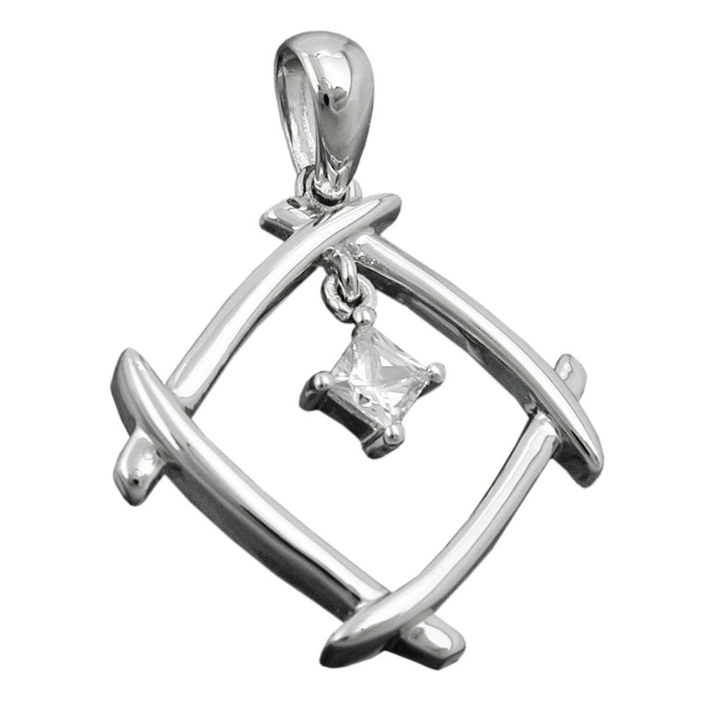Pendant With Zirconias Silver 925