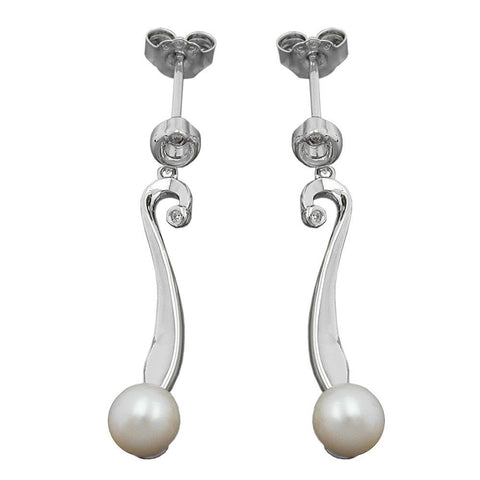 Earring Studs Pearl Silver 925