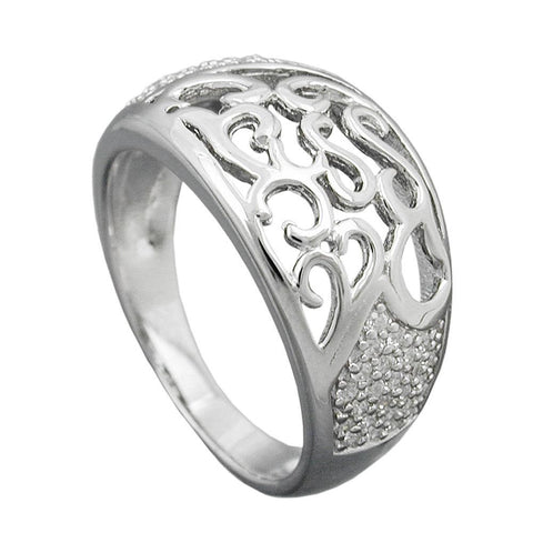 Ring, With Zirconias, Silver 925