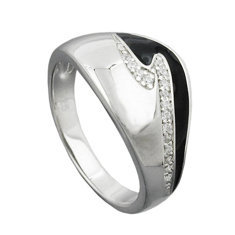 Ring, With Zirconias, Silver 925