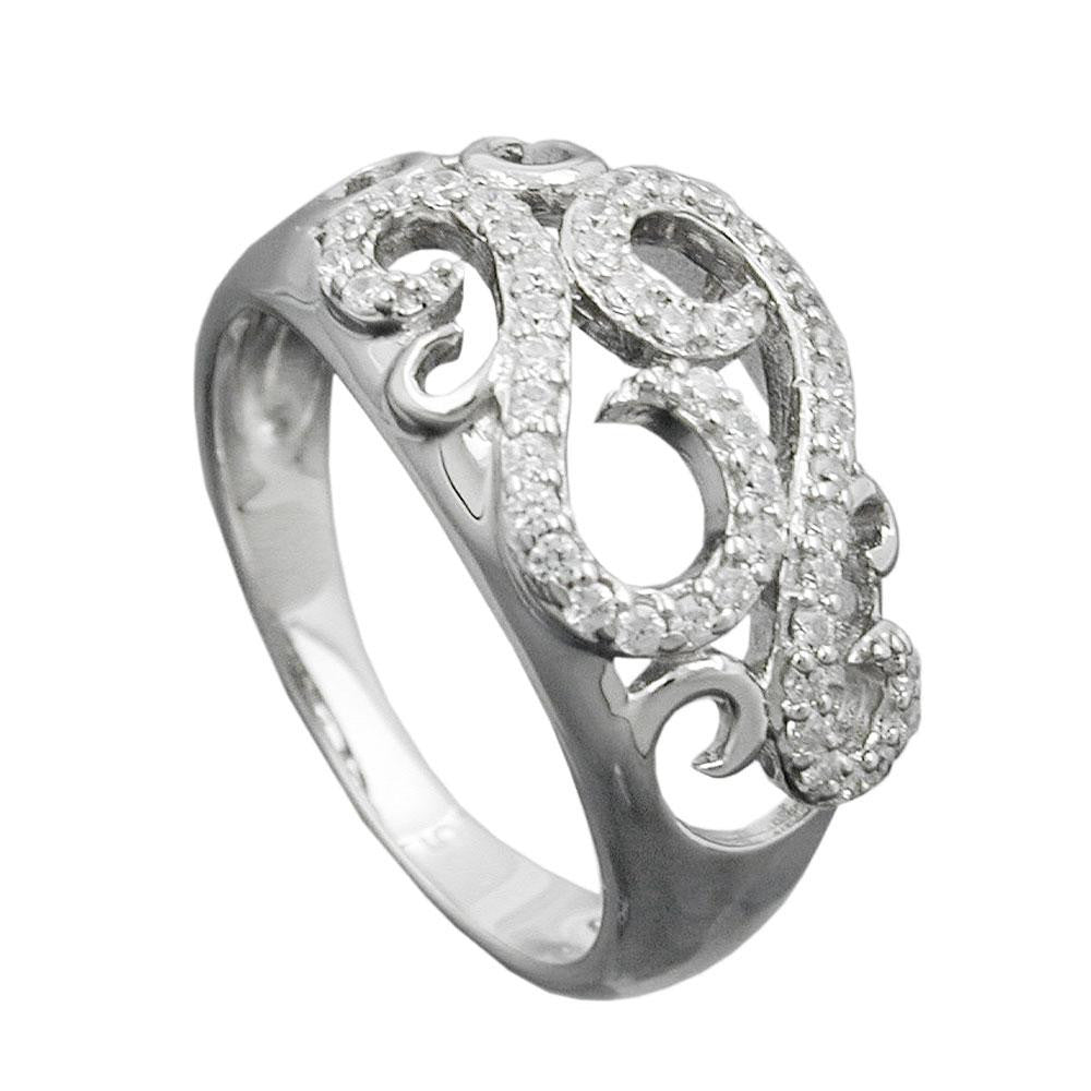 Ring, Many Zirconias, Silver 925