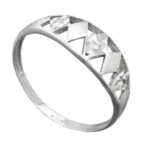 Ring, With Diamond Cut, Silver 925