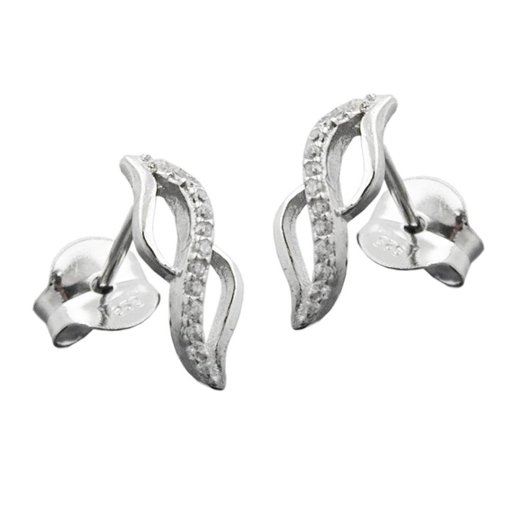 Earrings Zirconias White Silver 925