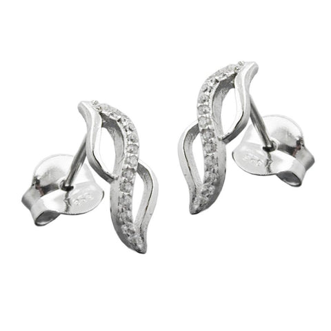 Earrings Zirconias White Silver 925